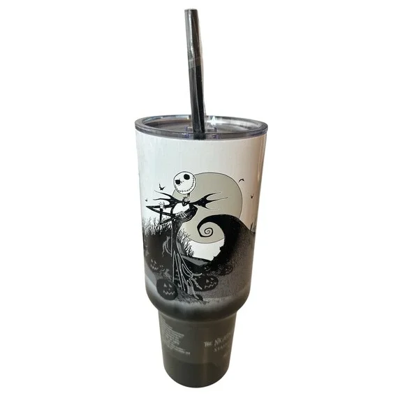 New Nightmare Before Christmas Stainless Tumbler 40oz Cup Mug Jack Skellington - Picture 1 of 7